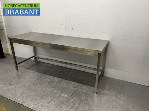 RVS Werktafel Tafel Basic-line 200 x 70 x 85 cm Horeca - Afbeelding 3