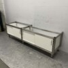 RVS Onderstel met Trespa schuifdeuren 220 x 54 x 63 cm Horeca - Afbeelding 2