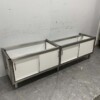 RVS Onderstel met Trespa schuifdeuren 220 x 54 x 63 cm Horeca - Afbeelding 3