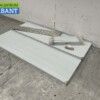 RVS Dubbel Wandschap schap 100 x 30 cm Horeca - Afbeelding 2