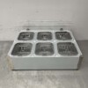 RVS GN bakhouder 6 x 1/6 gastronorm GN 50,5 cm Horeca