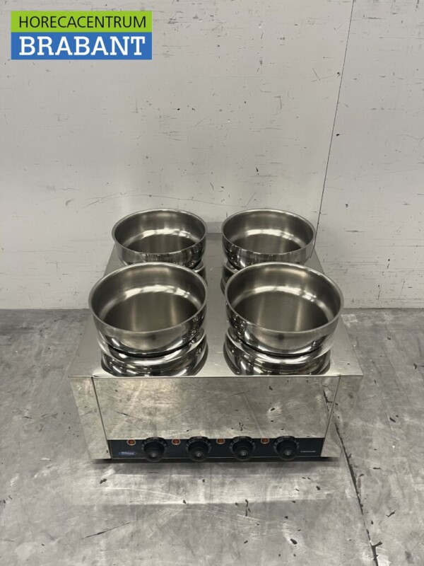RVS Hotpot Hot Pot bain marie 4 x 5 liter 230V Horeca - Afbeelding 4