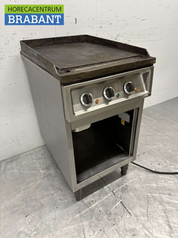 RVS Grillplaat Bakplaat 50 cm 400V Horeca - Afbeelding 3