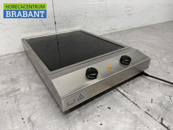 RVS Keramische grillplaat bakplaat 41 cm 230V Horeca - Afbeelding 3