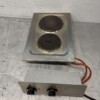 RVS Roeder Elektrisch inbouw fornuis kookplaat 2 pitten 400V Horeca - Afbeelding 2