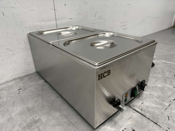 RVS Bain marie 2 x 1/2 GN 230V Horeca - Afbeelding 2