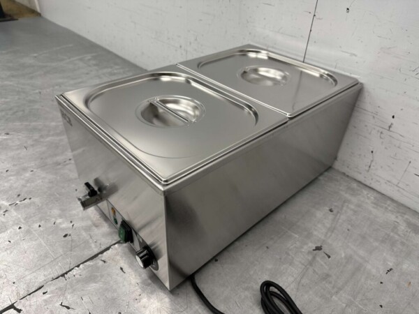 RVS Bain marie 2 x 1/2 GN 230V Horeca - Afbeelding 3