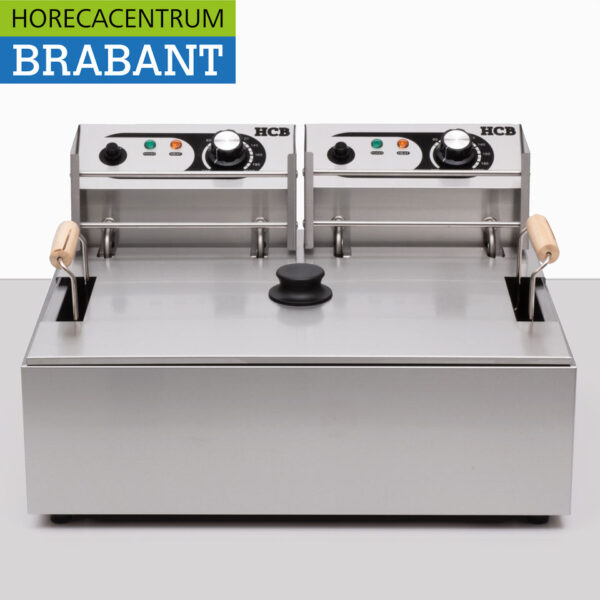 HCB RVS Visfriteuse Oliebolfriteuse Friteuse Frituur 14 liter 230V Horeca