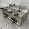 RVS Dubbele Friteuse Frituur 2 x 30 liter PROPAAN gas Horeca - Afbeelding 3