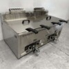 RVS Dubbele Friteuse Frituur 2 x 30 liter PROPAAN gas Horeca - Afbeelding 4