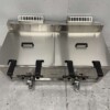 RVS Dubbele Friteuse Frituur 2 x 30 liter PROPAAN gas Horeca - Afbeelding 5