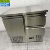 RVS Koelwerkbank 1 deur en 2 laden 90 cm 230V Horeca