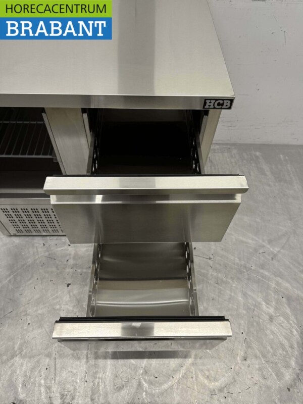 RVS Koelwerkbank 1 deur en 2 laden 90 cm 230V Horeca - Afbeelding 5