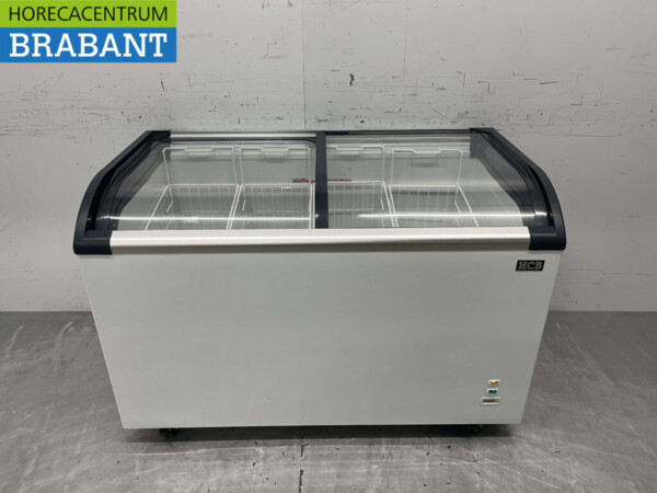 Winkelvriezer Vriezer Vrieskist met glazen schuifdeksels 355 liter 230V Nieuw