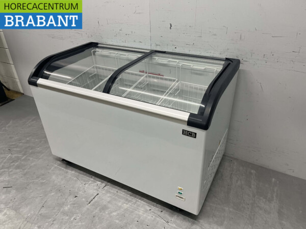 Winkelvriezer Vriezer Vrieskist met glazen schuifdeksels 355 liter 230V Nieuw - Afbeelding 2