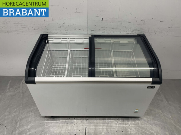 Winkelvriezer Vriezer Vrieskist met glazen schuifdeksels 355 liter 230V Nieuw - Afbeelding 4