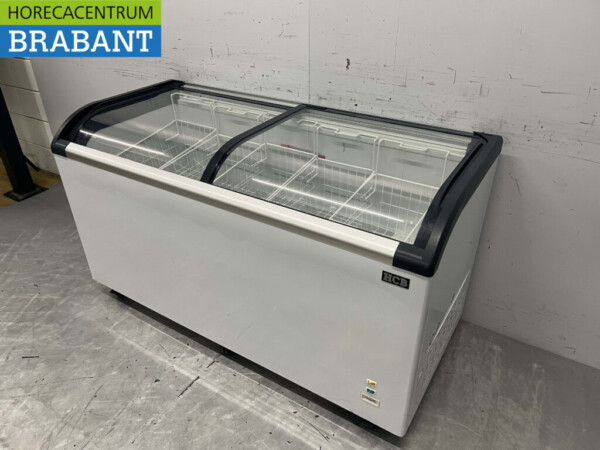 Winkelvriezer Vriezer Vrieskist met glazen schuifdeksels 455 liter 230V Horeca - Afbeelding 2