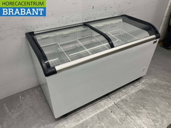 Winkelvriezer Vriezer Vrieskist met glazen schuifdeksels 455 liter 230V Horeca - Afbeelding 3