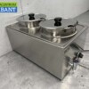 RVS Hotpot Hot Pot Bain marie 2 x 6 liter 230V Horeca - Afbeelding 3