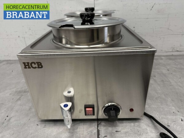 RVS Hotpot Hot Pot Bain marie 2 x 6 liter 230V Horeca - Afbeelding 4
