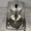 RVS Hotpot Hot Pot Bain marie 2 x 6 liter 230V Horeca - Afbeelding 6