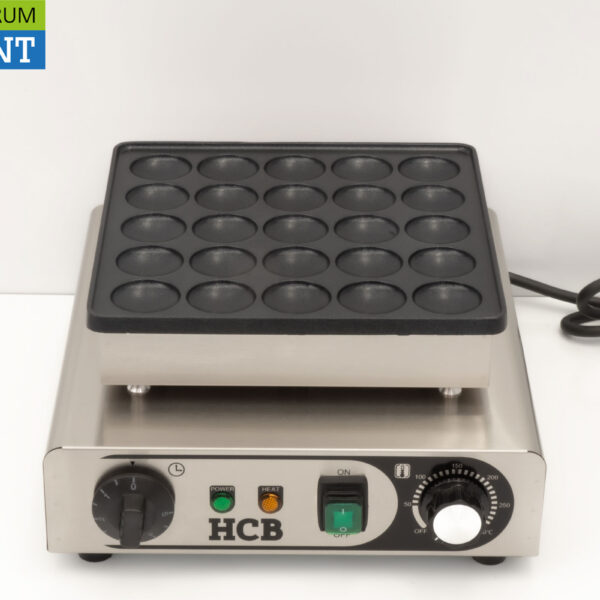 HCB RVS Poffertjesplaat Poffertjesbakplaat 25 dops 230V Horeca
