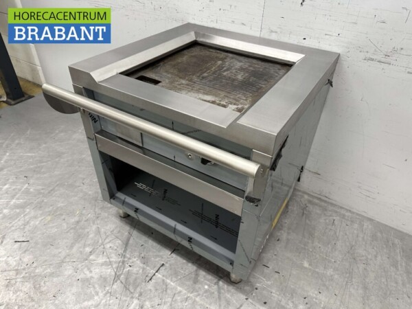RVS Teppanyaki grill bakplaat grillplaat 80 cm 400V Horeca - Afbeelding 2