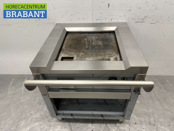 RVS Teppanyaki grill bakplaat grillplaat 80 cm 400V Horeca - Afbeelding 4