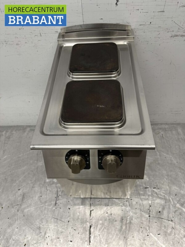 RVS Giorik Elektrisch fornuis kookplaat 2 pitten 400V Horeca - Afbeelding 4