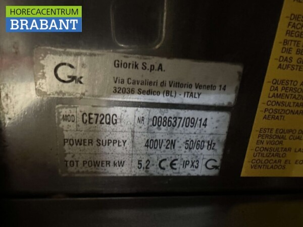 RVS Giorik Elektrisch fornuis kookplaat 2 pitten 400V Horeca - Afbeelding 6