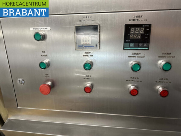 RVS Tandpastamachine Pastamachine Laboratorium 200 liter 400V - Afbeelding 6