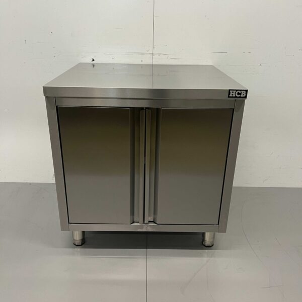 RVS Werkkast Kast Premium-line 2 klapdeuren 80 cm Horeca