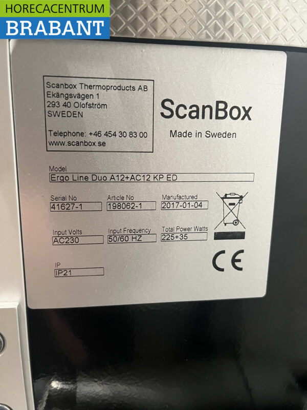 RVS ScanBox Ergo Line Duo A12+AC12 gekoelde wagen 12+12 x 1/1GN 230V Horeca - Afbeelding 9