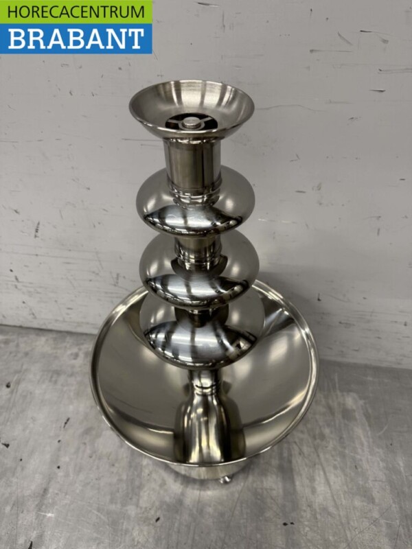 RVS Chocoladefontein Chocolade fontein 4 lagen 60 cm 230V Horeca - Afbeelding 2