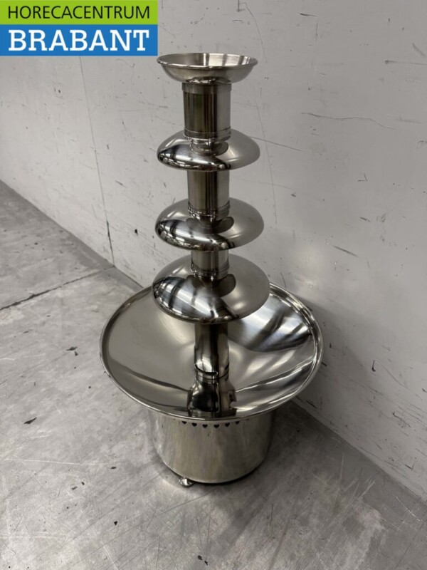 RVS Chocoladefontein Chocolade fontein 4 lagen 60 cm 230V Horeca - Afbeelding 3