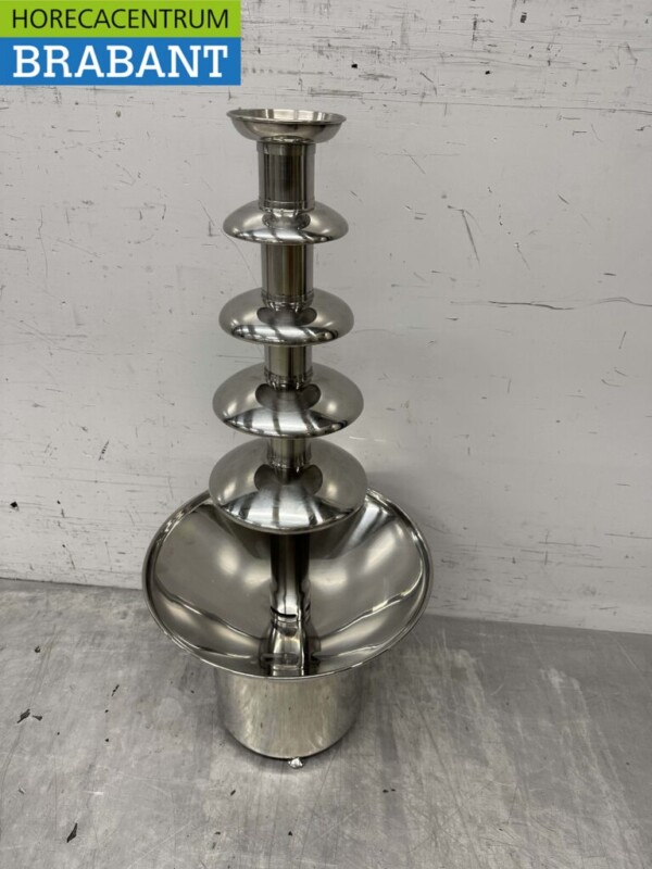 RVS Chocoladefontein Chocolade fontein 5 lagen 80 cm 230V Horeca