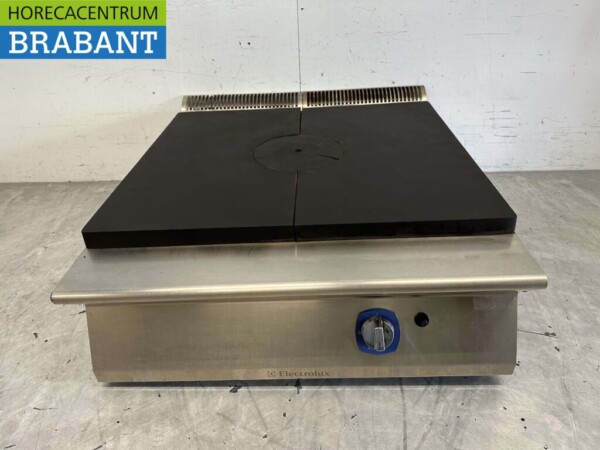 RVS Electrolux doorkookplaat kookplaat fornuis 80 cm GAS Horeca