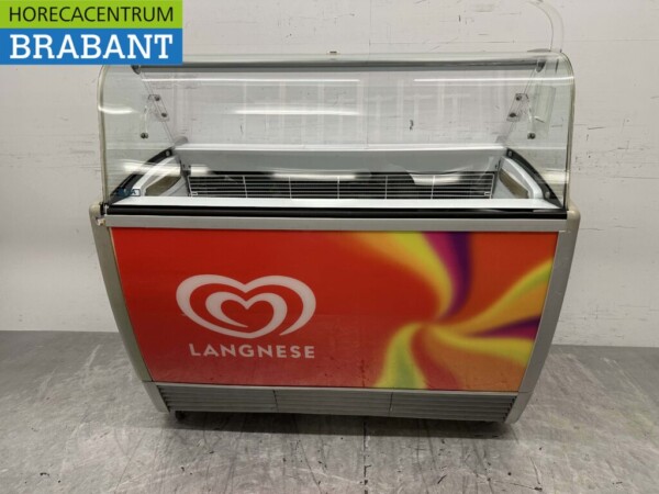 Ola ISA Schepijsvitrine Schepijs voor 7 ijsbakken 230V Horeca