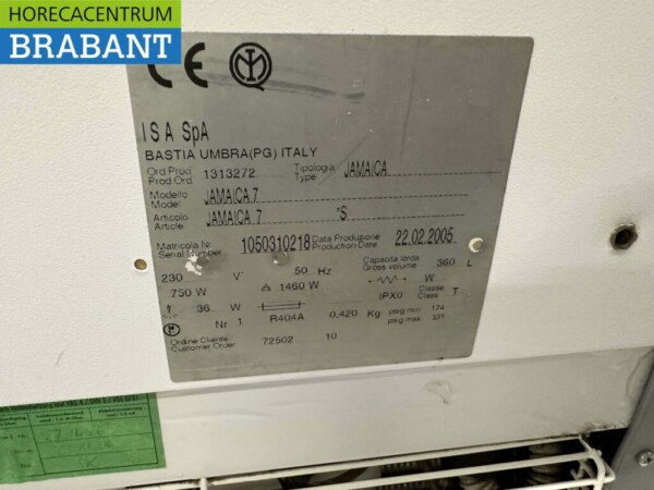 Ola ISA Schepijsvitrine Schepijs voor 7 ijsbakken 230V Horeca - Afbeelding 6
