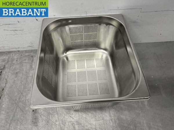 RVS Geperforeerde gastronorm bak GN bak 2/3 Diepte 200 mm Horeca - Afbeelding 2