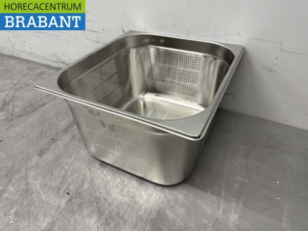 RVS Geperforeerde gastronorm bak GN bak 2/3 Diepte 200 mm Horeca - Afbeelding 3