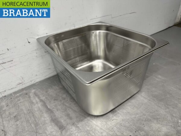RVS Geperforeerde gastronorm bak GN bak 2/3 Diepte 200 mm Horeca - Afbeelding 4