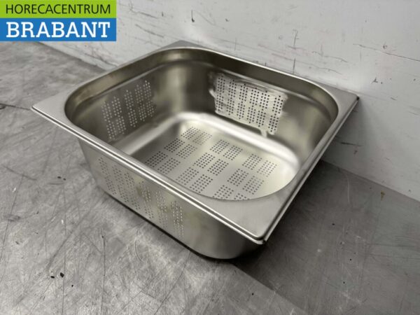 RVS Geperforeerde gastronorm bak GN bak 2/3 Diepte 150 mm Horeca - Afbeelding 3