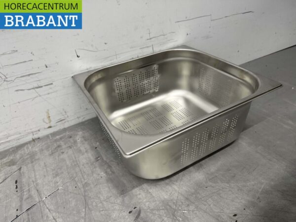 RVS Geperforeerde gastronorm bak GN bak 2/3 Diepte 150 mm Horeca - Afbeelding 4