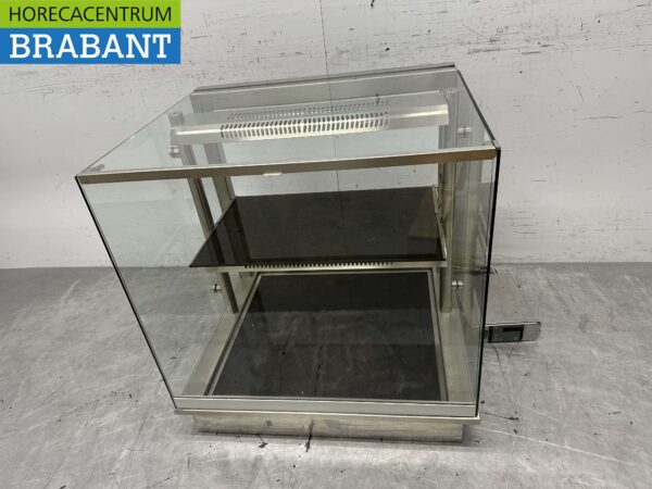 RVS Ideal Ake Infrarood Warmhoudvitrine Warmtevitrine 80 cm 230V Horeca