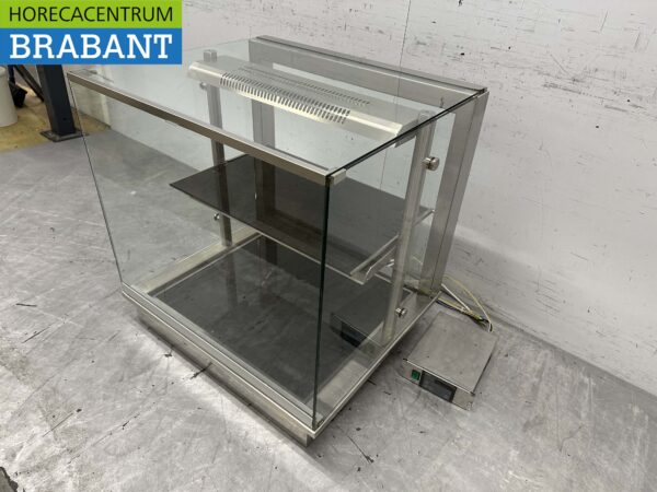 RVS Ideal Ake Infrarood Warmhoudvitrine Warmtevitrine 80 cm 230V Horeca - Afbeelding 2
