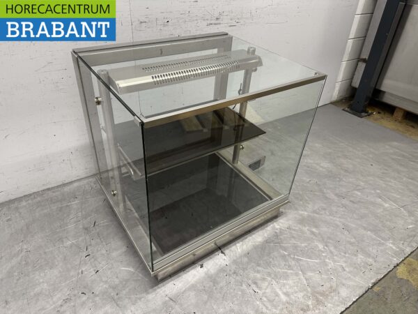 RVS Ideal Ake Infrarood Warmhoudvitrine Warmtevitrine 80 cm 230V Horeca - Afbeelding 3