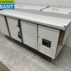 RVS Saro Pizzawerkbank Pizzatafel 3 deuren 202 cm 230V Horeca - Afbeelding 2