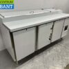 RVS Saro Pizzawerkbank Pizzatafel 3 deuren 202 cm 230V Horeca - Afbeelding 3