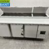 RVS Saro Pizzawerkbank Pizzatafel 3 deuren 202 cm 230V Horeca - Afbeelding 4